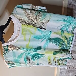 💚Tropical Print Blouse #B9